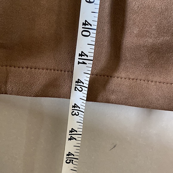 Tan Button Fly Soft Flared Jeans - Picture 6 of 6